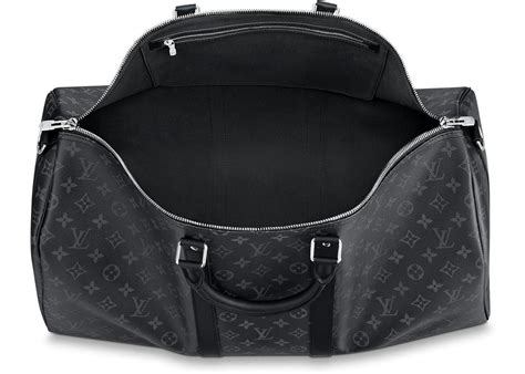 Louis Vuitton Keepall Bandoulière 55 Monogram Eclipse Canvas 